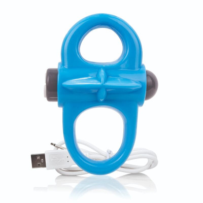 Screaming O Yoga žiedas peniui (mėlynas)-Varpos žiedai, antgaliai-Sekso prekės vyrams