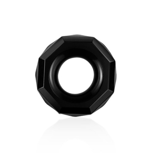 Power Plus penio žiedas Keturkampis (juodas)-Varpos žiedai, antgaliai-Sekso prekės vyrams