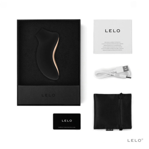 Klitorio stimuliatorius LELO "Sona" (juodas)-Klitoriniai vibratoriai-Vibratoriai