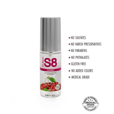 S8 Cherry oralinis lubrikantas (50 ml)-Oraliniai lubrikantai-Lubrikantai, afrodiziakai ir kita