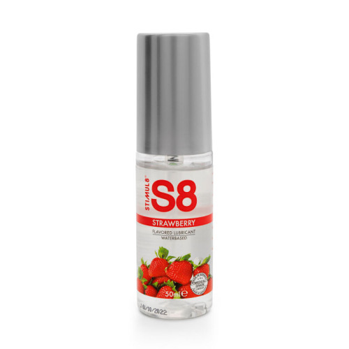 S8 Strawberry oralinis lubrikantas (50 ml)-Oraliniai lubrikantai-Lubrikantai, afrodiziakai ir