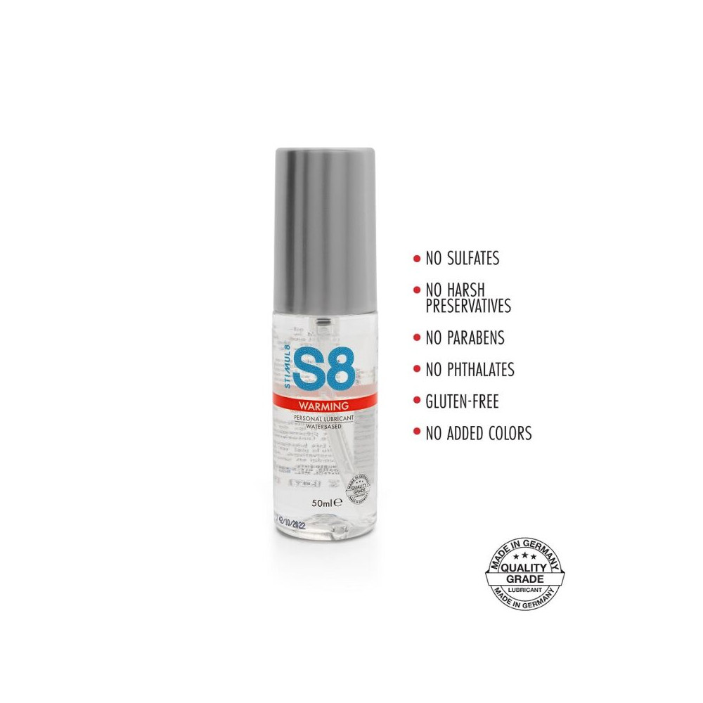 S8 šildantis lubrikantas (50 ml)-Vaginaliniai lubrikantai-Lubrikantai, afrodiziakai ir kita