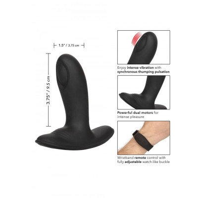 Pulsing Probe prostatos masažuoklis (juoda)-Analiniai kaiščiai ir falai-Analinio sekso prekės