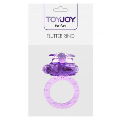 Toy Joy Flutter penio žiedas (violetinė)-Varpos žiedai, antgaliai-Sekso prekės vyrams