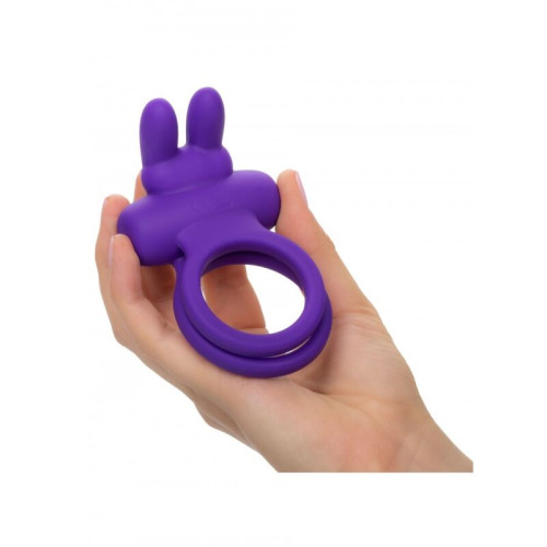 Penio žiedas Rabbit (purpurinė)-Varpos žiedai, antgaliai-Sekso prekės vyrams