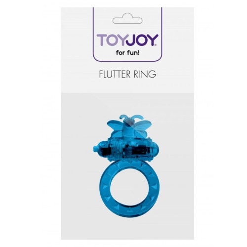 Toy Joy Flutter penio žiedas (mėlynas)-Varpos žiedai, antgaliai-Sekso prekės vyrams