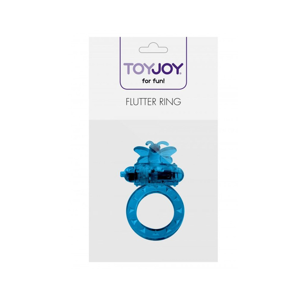 Toy Joy Flutter penio žiedas (mėlynas)-Varpos žiedai, antgaliai-Sekso prekės vyrams