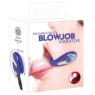 You2Toys Blow Job vibratorius (mėlyna)-Pakraunami vibratoriai-Vibratoriai