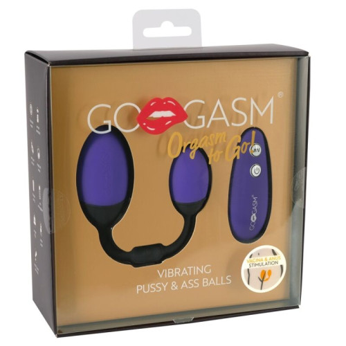 Orgasm to Go kamuoliukai (violetinė)-Analiniai kamuoliukai-Analinio sekso prekės