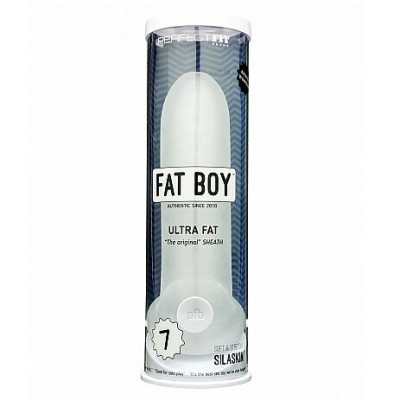 Fat Boy penio antgalis 7 (skaidri)-Varpos žiedai, antgaliai-Sekso prekės vyrams