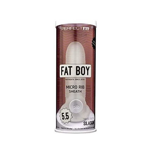 Fat Boy penio antgalis 5.5 (skaidri)-Varpos žiedai, antgaliai-Sekso prekės vyrams