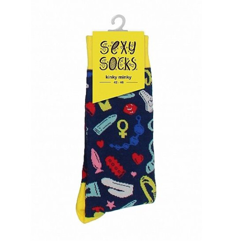 Sexy Socks Kinky Minky kojinės vyrams (42-46 dydis)-Žaidimai, suvenyrai ir knygos-SEKSO PREKĖS