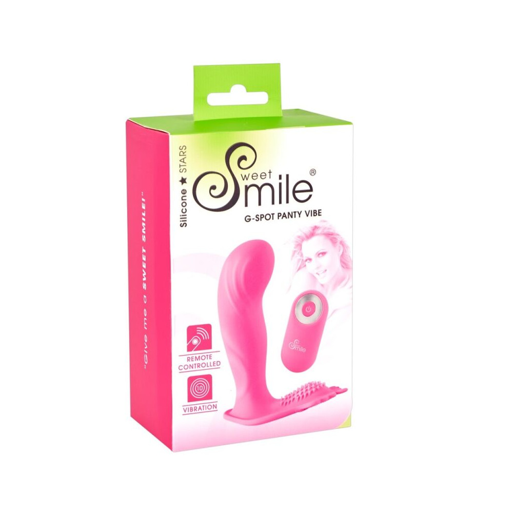Sweet Smile Panty vibratorius (rožinė)-Vibratoriai-SEKSO PREKĖS JAM IR JAI