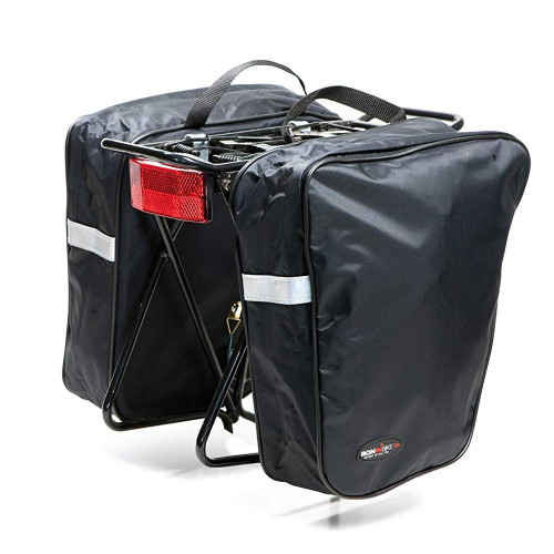 Dviračio krepšys ant bagažinės BONIN 2x15l (juodas)-Krepšiai ant bagažinės-Krepšiai