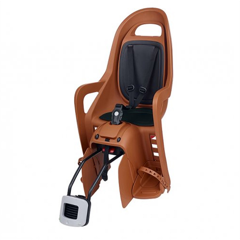 Dviračio kėdutė Polisport Groovy RS+, ant rėmo, su miego funkcija (ruda/juoda)-Kėdutės