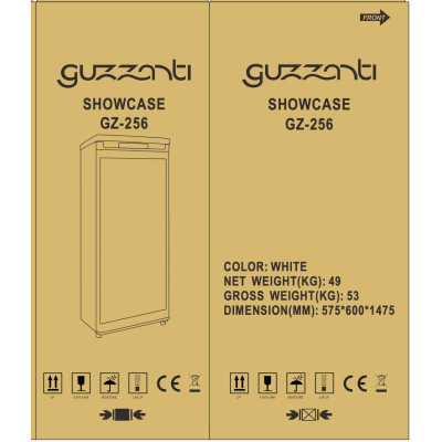 Šaldytuvas Guzzanti GZ-256-Šaldytuvai-Stambi virtuvės technika