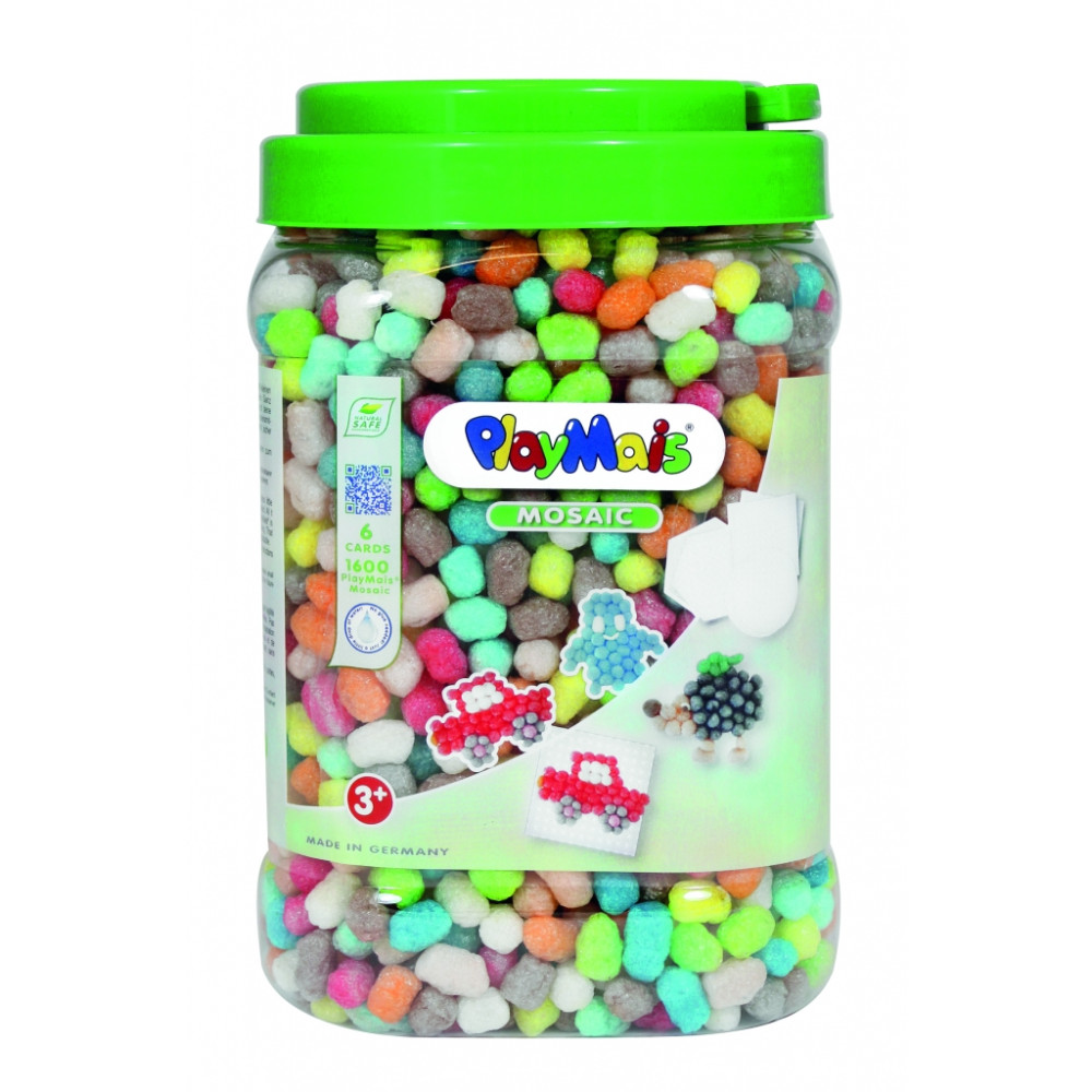 PlayMais žaidimas mozaika 1600, pagrindinės spalvos-PlayMais žaislai-Kūrybiškumui