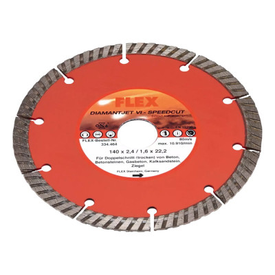Deimantinis diskas FLEX Diamantjet VI-Speedcut 140mm-Deimantiniai diskai-Pjovimo diskai