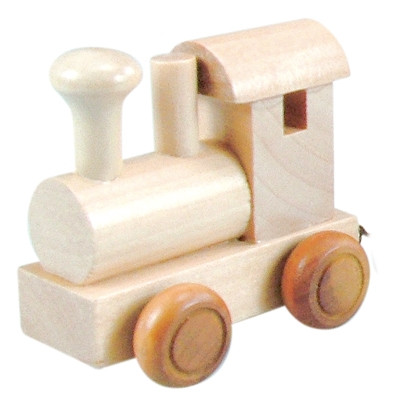 Medinių raidžių-vagonų lokomotyvas-BINO nuo 3 metų-Žaislai kūdikiams, vaikams