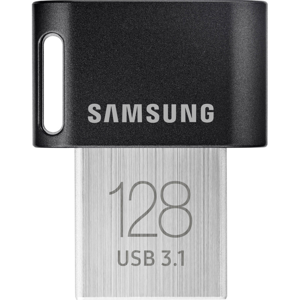 USB atmintinė Samsung FIT Plus MUF-128AB/APC 128 GB, USB 3.1, Black/Silver-USB raktai-Išorinės