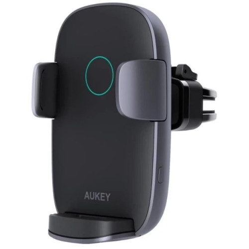 Laikiklis Aukey Wireless Charging Phone Mount Navigator Wind II HD-C52 Black, Built-in