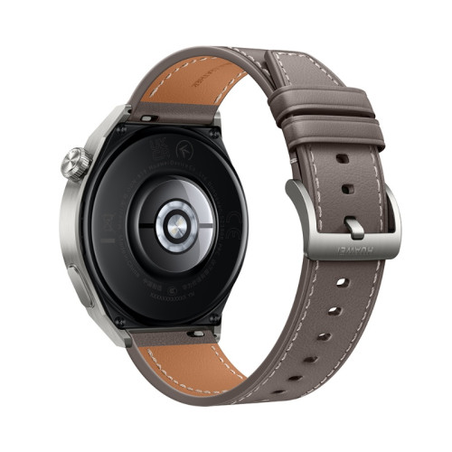Išmanusis laikrodis HUAWEI WATCH GT 3 Pro (46mm) (Gray leather), Titanium Case with Gray