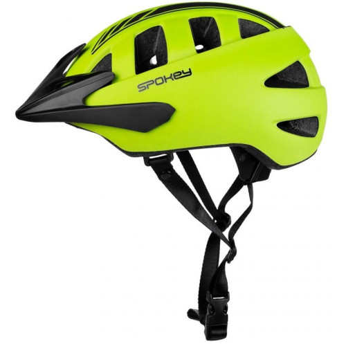 Dviratininko šalmas Spokey Bicycle helmet SPEED, Size 58-61 cm, Yellow-Apsaugos-Aksesuarai