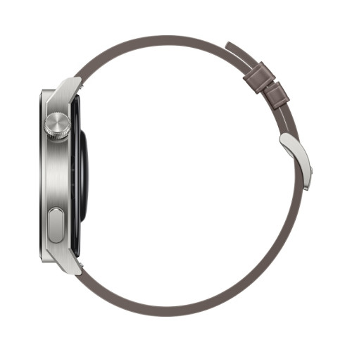 Išmanusis laikrodis HUAWEI WATCH GT 3 Pro (46mm) (Gray leather), Titanium Case with Gray