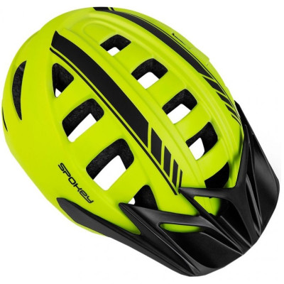 Dviratininko šalmas Spokey Bicycle helmet SPEED, Size 58-61 cm, Yellow-Apsaugos-Aksesuarai