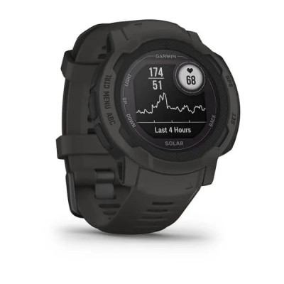 Išmanusis laikrodis Garmin Instinct 2 Solar 45 mm, Graphite-Sportiniai laikrodžiai ir