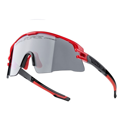 Akiniai FORCE Ambient, fotochrominiai lęšiai (raudoni/pilki)-Dviratininko akiniai-Priedai