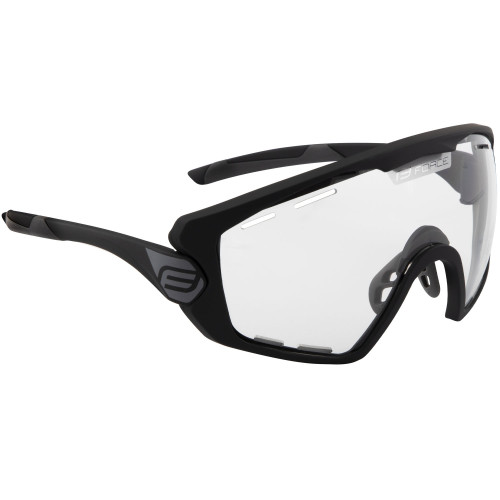 Akiniai FORCE Ombro Plus, fotochrominiai lęšiai (juodi)-Dviratininko akiniai-Priedai