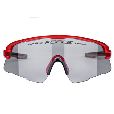 Akiniai FORCE Ambient, fotochrominiai lęšiai (raudoni/pilki)-Dviratininko akiniai-Priedai