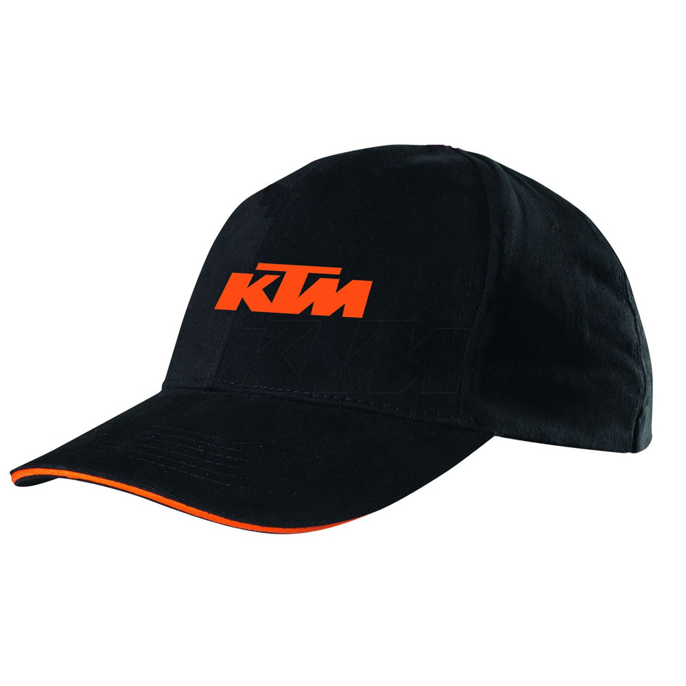 Kepurėlė KTM Factory Team (juoda/oranžinė)-Kepurės ir pošalmiai-Priedai