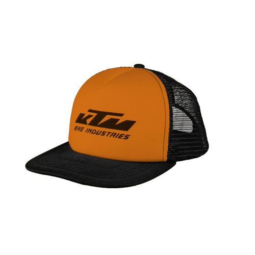 Kepurė KTM, su snapeliu (juoda/oranžinė) 58 cm-Kepurės ir pošalmiai-Priedai