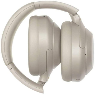 Belaidės ausinės Sony WH-1000XM4, sidabrinės-Ausinės ir mikrofonai-Kompiuterių priedai