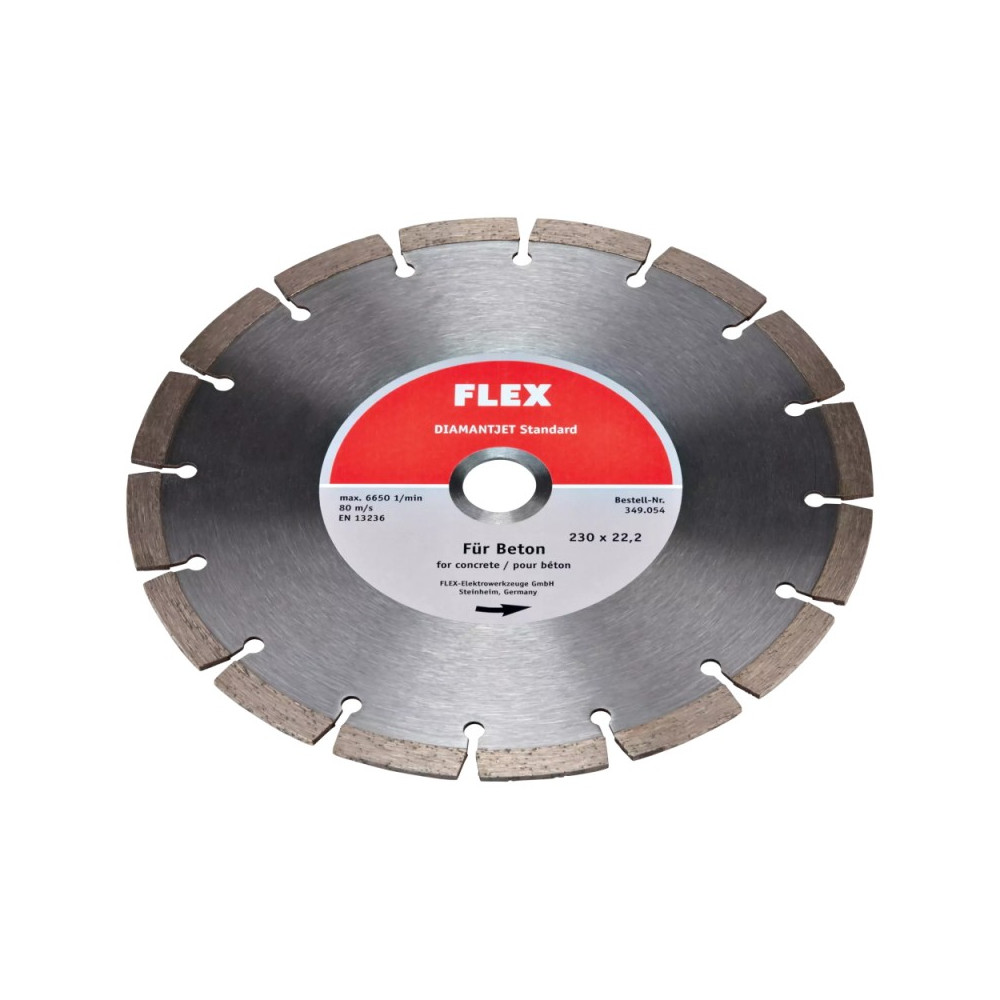 Deimantinis diskas betonui FLEX 230x22,2mm-Deimantiniai diskai-Pjovimo diskai