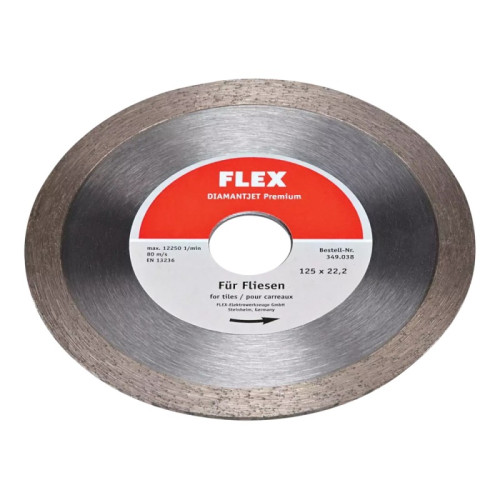 Deimantinis diskas keramikai FLEX 125x22,2mm-Deimantiniai diskai-Pjovimo diskai