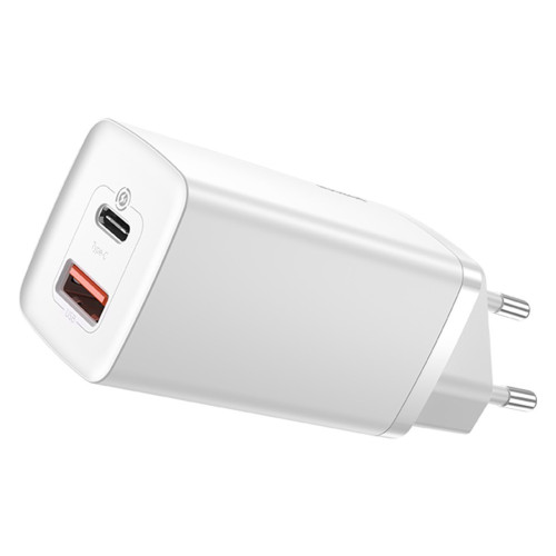 Baseus GaN2 Lite Quick Travel Charger USB+C 65W EU (white) Telefonai ir laikrodžiai