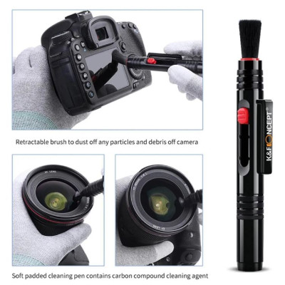 K&F Concept 4-In-1 Camera Lens Cleaning Kit for DSLR Camera Fotoaparatai ir jų priedai