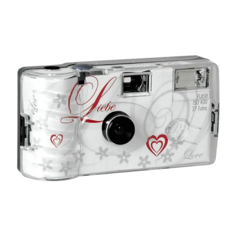Single use Camera Flash 400 27 Love white Liebe-Juostiniai fotoaparatai-Fotoaparatai ir jų