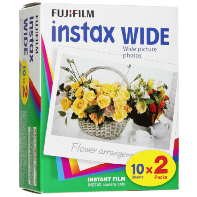 Fujifilm Fotoplokštelės Instax WIDE 20vnt.-Fotoplokštelės momentiniams fotoaparatams-Tradicinė