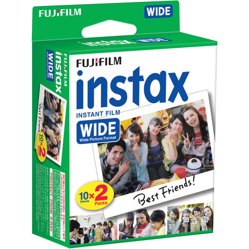 Fujifilm Fotoplokštelės Instax WIDE 20vnt.-Fotoplokštelės momentiniams fotoaparatams-Tradicinė