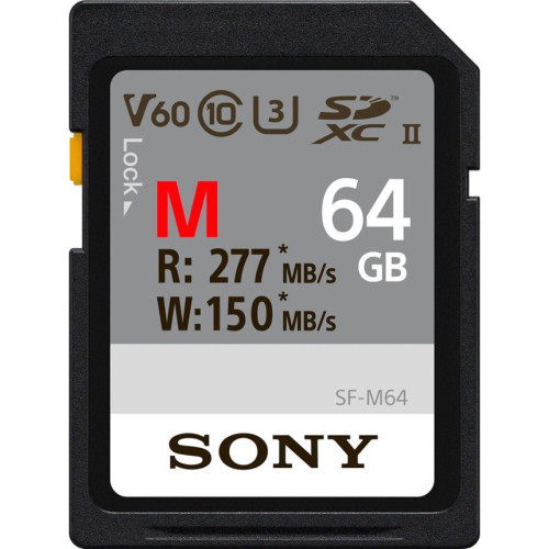 Sony SDXC Professional 64GB Class 10 UHS-II-SDHC kortelės-Skaitmeninės laikmenos