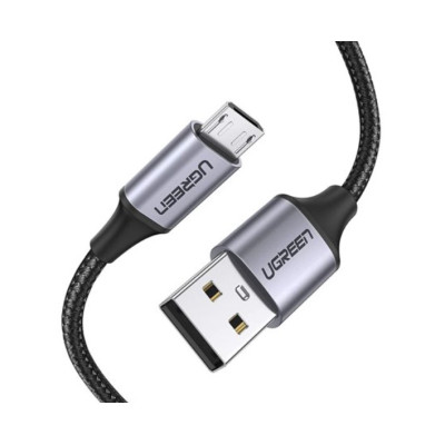 UGREEN USB to Micro USB Cable 1m, black-Laidai ir adapteriai-Baterijos, laidai ir ilgikliai