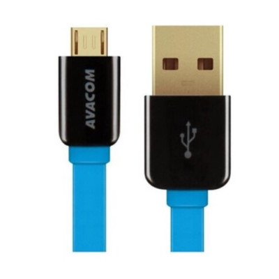 AVACOM MIC-40B USB CABLE - MICRO USB, 40CM, BLUE-Fotoaparatų priedai-Fotoaparatai ir jų priedai