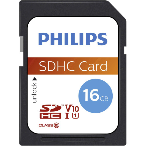 Philips SDHC Card 16GB Class 10 UHS-I U1-SDHC kortelės-Skaitmeninės laikmenos