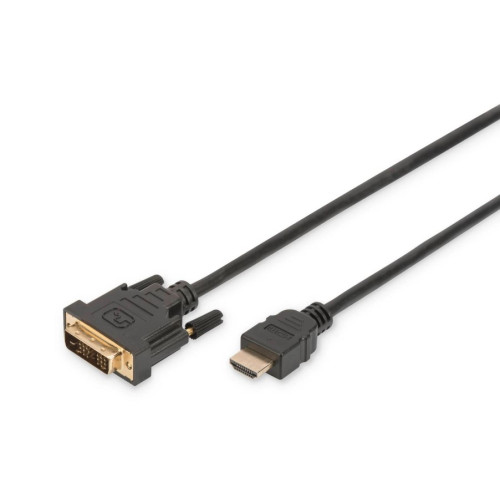 ASSMANN HDMI to DVI cable 2m-Laidai ir adapteriai-Baterijos, laidai ir ilgikliai