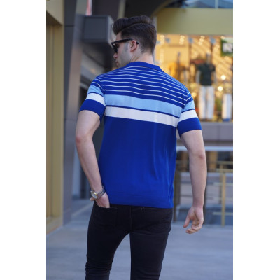 Vyriški marškinėliai mėlyni Tonil-Vyrams-APRANGA, AKSESUARAI