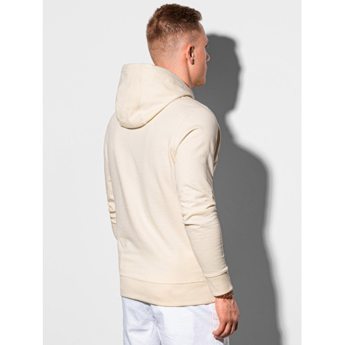 Baltos spalvos džemperis su gobtuvu Vytis-Vyriški džemperiai su spauda-Užrašai vyrams
